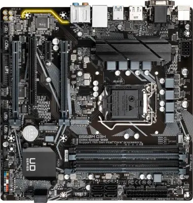 Gigabyte B560M D3H RTL {Soc-1200 Intel B560 4xDDR4 mATX AC`97 8ch(7.1) GbLAN+VGA+DVI+HDMI+DP}