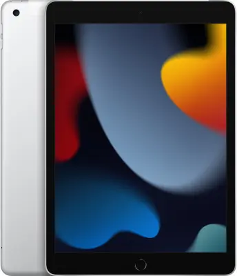 Планшет Apple iPad 2021 A2604 A13 Bionic 6С ROM64Gb 10.2" IPS 2160x1620 3G 4G iOS серебристый 8Mpix 12Mpix BT GPS WiFi Touch 9hr