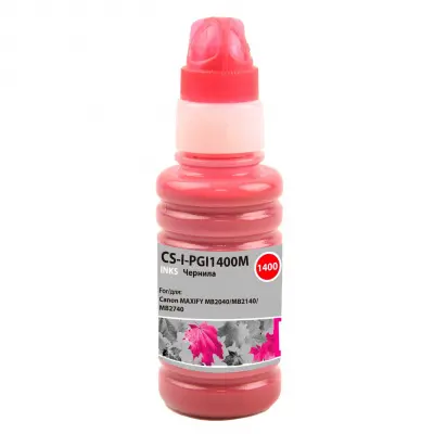 Чернила Cactus CS-I-PGI1400M пурпурный 100мл для Canon MAXIFY MB2040/MB2140/MB2740