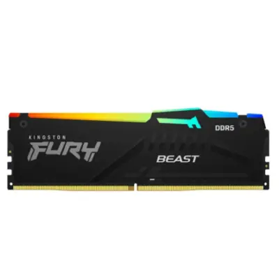 Память DDR5 8GB 6000MHz Kingston KF560C36BBEA-8 Fury Beast Expo RGB RTL Gaming PC5-48000 CL36 DIMM 288-pin 1.35В single rank с радиатором Ret