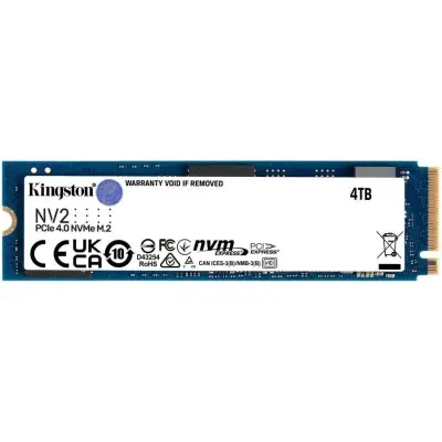 Kingston SSD NV2, 4000GB, M.2(22x80mm), NVMe, PCIe 4.0 x4, 3D TLC, SNV2S/4000G