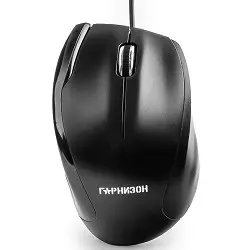 Гарнизон Мышь GM-205, USB, чип- Х, черный, 1000 DPI, 2кн.+колесо-кнопка