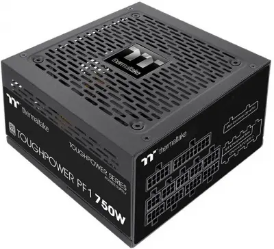 Блок питания Thermaltake ATX 750W Toughpower PF1 80+ platinum (24+4+4pin) APFC 140mm fan 9xSATA Cab Manag RTL