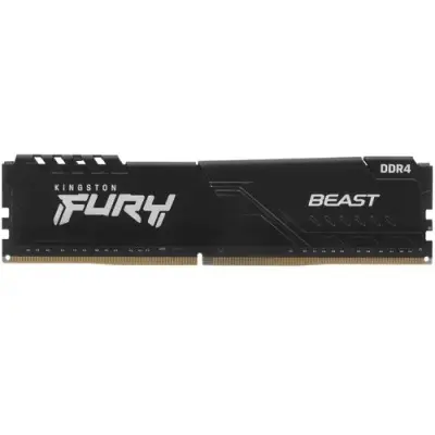 Память DDR4 16Gb 3600MHz Kingston KF436C18BB/16 Fury Beast Black RTL Gaming PC4-28800 CL18 DIMM 288-pin 1.35В single rank с радиатором Ret