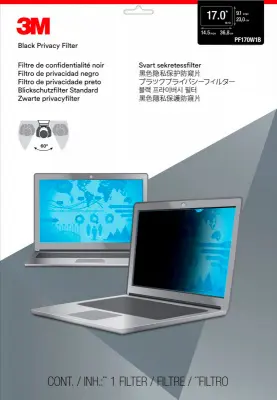 Экран защиты информации для ноутбука 3M PF170W1B (7000013838) 17" черный