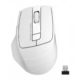 A-4Tech Мышь Fstyler FG30S WHITE серый/белый оптическая (2000dpi) беспроводная USB [1204073]