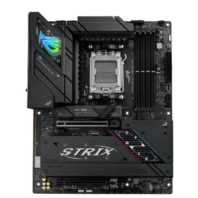 ASUS ROG STRIX B850-F GAMING WIFI (Socket AM5, ATX, 4xDDR5(256GB), DP/HDMI, 1xPCIe 5.0x16/1xPCIe 4.0x16, 1xLAN (2.5GbE), Wi-Fi 7, BT, 2xSATA 6Gb/s, 4xM.2, 2xType-C, 6xUSB 3.2, 4xUSB 2.0)