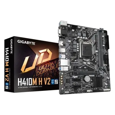 Gigabyte H410M H 2.0 {LGA1200,Q470E,2xDDR4,1*PCI-Ex16, 2*PCI-Ex1, M.2, TypeC, 3*USB3.2Gen1, 6*USB2.0, 4*SATA3.0, 1G, VGA, HDMI mATX} RTL