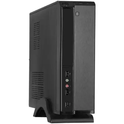 Exegate EX268688RUS Корпус MiniITX Exegate MI-207 Black, miniITX/mATX, <M300, 80mm>, 2*USB, Audio