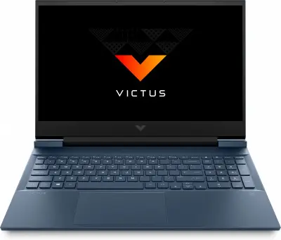 Ноутбук HP Victus 16-e0075ur Ryzen 7 5800H 16Gb SSD512Gb NVIDIA GeForce RTX 3050 4Gb 16.1" IPS FHD (1920x1080) Windows 10 Home blue WiFi BT Cam