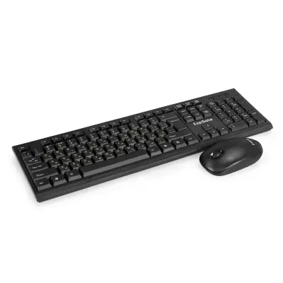 Exegate EX298905RUS Комплект беспроводной ExeGate Professional Standard Combo MK200 (клавиатура полноразмерная влагозащищенная 104кл. + мышь оптическая 1200dpi, 3 кнопки и колесо прокрутки; USB, радио
