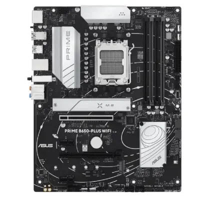 ASUS PRIME B650-PLUS WIFI (Socket AM5, ATX, 4xDDR5(128GB), DP/HDMI 2.1, 2xPCIe 4.0x16/2xPCIe 4.0, 1xLAN (2.5GbE), Wi-Fi 6E, 4xSATA 6Gb/s, 2xM.2, 1xM.2 E key, 1xType-C, 5xUSB 3.2, 2xUSB 2.0)90MB1KP0-M0