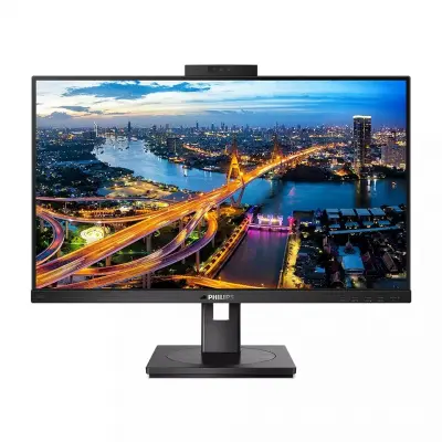 LCD PHILIPS 23.8" 243B1JH/00 черный {IPS 1920x1080 75Hz 4ms 178/178 250cd 1000:1 8bit(6bit+FRC) HDMI DisplayPort(IN/OUT) AdaptiveSync 4xUSB3.2 USB-C WebCam RJ45 2x3W VESA}