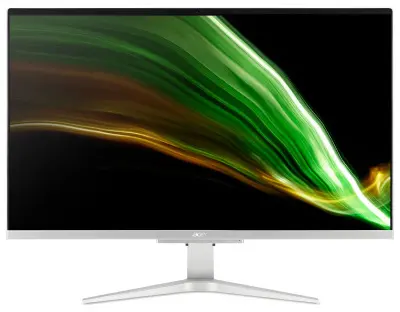 Моноблок Acer Aspire C27-1655 27" Full HD i3 1115G4 (3) 8Gb 1Tb 5.4k MX330 2Gb Endless GbitEth WiFi BT 135W клавиатура мышь Cam серебристый 1920x1080