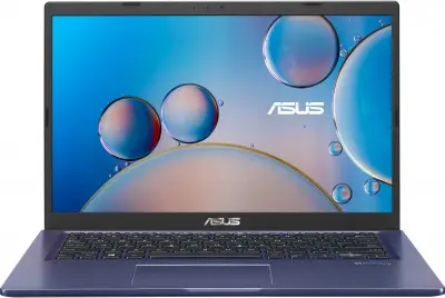 Ноутбук Asus X415JF-EK155T Pentium 6805 4Gb SSD256Gb NVIDIA GeForce Mx130 2Gb 14" TN FHD (1920x1080) Windows 10 Home blue WiFi BT Cam (90NB0SV3-M01950)