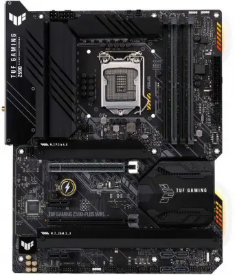 Материнская плата Asus TUF GAMING Z590-PLUS WIFI Soc-1200 Intel Z590 4xDDR4 ATX AC`97 8ch(7.1) 2.5Gg RAID+HDMI+DP