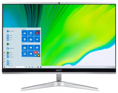 Моноблок Acer Aspire C22-1650 21.5" Full HD i5 1135G7 (2.4) 8Gb SSD256Gb Iris Xe CR Windows 10 Home GbitEth WiFi BT 65W клавиатура мышь Cam серебристый 1920x1080