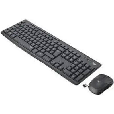 920-009807 Logitech Клавиатура + мышь MK295 с поддержкой SilentTouch оригинальная заводская гравировка RU/LAT