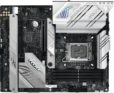 ASUS ROG STRIX B760-A GAMING WIFI (Socket 1700, ATX, 4xDDR5(192GB), DP/HDMI, 1xPCIe 5.0x16/1xPCIe 3.0x16/2xPCIe 3.0, 1xLAN (2.5GbE),  Wi-Fi 6E, BT, 4xSATA 6Gb/s, 3xM.2, 2xType-C, 3xUSB 3.2, 4xUSB)