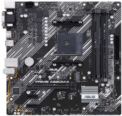 Asus PRIME A520M-A RTL {Soc-AM4 AMD A520 4xDDR4 mATX AC`97 8ch(7.1) GbLAN RAID+VGA+DVI+HDMI}