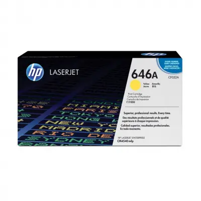 Картридж лазерный HP 646A CF032A желтый (12500стр.) для HP CM4540
