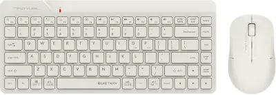 Клавиатура + мышь A4Tech Fstyler FG2200 Air клав:бежевый мышь:бежевый USB беспроводная slim (FG2200 AIR BEIGE)