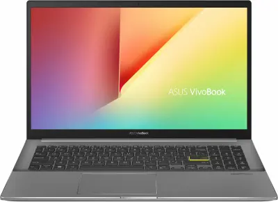Ноутбук Asus VivoBook S533EA-BN240 Core i5 1135G7 8Gb SSD512Gb Intel Iris Xe graphics 15.6" IPS FHD (1920x1080) noOS black WiFi BT Cam (90NB0SF3-M06400)