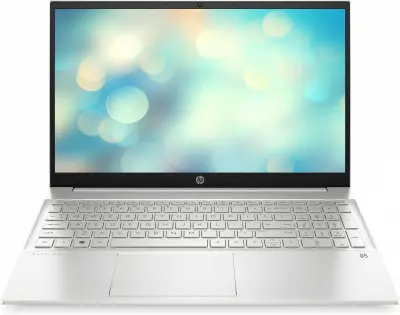 Ноутбук HP Pavilion 15-eh1017ur Ryzen 5 5500U 16Gb SSD512Gb AMD Radeon 15.6" IPS FHD (1920x1080) Free DOS 3.0 silver WiFi BT Cam
