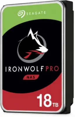 18TB Seagate Ironwolf Pro (ST18000NE000) {SATA 6 Гбит/с, 7200 rpm, 256mb buffer, для NAS, 24x7}