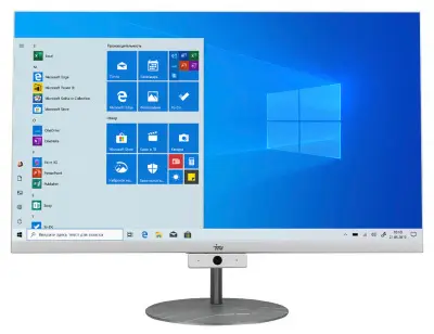 Моноблок IRU Office J2333 23.8" Full HD Ryzen 3 3200GE (3.3)/8Gb/SSD240Gb/Vega 8/Windows 10 Professional 64/GbitEth/WiFi/BT/120W/Cam/белый 1920x1080