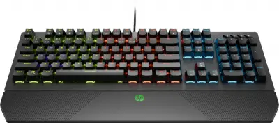 Клавиатура HP Pavilion Gaming 800 механическая черный USB (подставка для запястий)