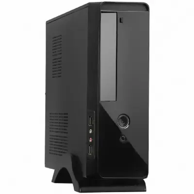 Exegate EX268698RUS Корпус MiniITX Exegate MI-209 Black, miniITX/mATX, <M300, 80mm>, 2*USB, Audio
