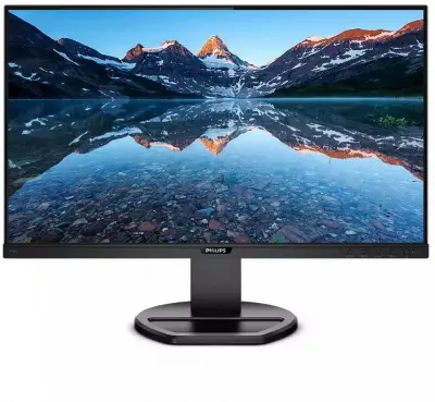 Монитор Philips 23.8" 243B9 черный IPS LED 4ms 16:9 HDMI M/M матовая HAS Piv 1000:1 250cd 178гр/178гр 1920x1080 75Hz VGA DP FHD USB 5.19кг