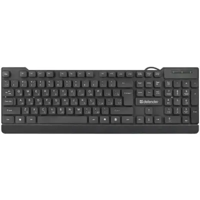 Defender Клавиатура Element HB-190 USB RU [45191] {Проводная,черный,полноразмерная}
