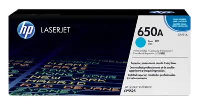 Картридж лазерный HP 650A CE271AC голубой (15000стр.) для HP LJ CP5520/5525 (техн.упак)
