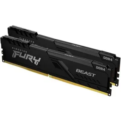 Память DDR4 2x32Gb 3600MHz Kingston KF436C18BBK2/64 Fury Beast Black RTL Gaming PC4-28800 CL18 DIMM 288-pin 1.35В dual rank с радиатором Ret