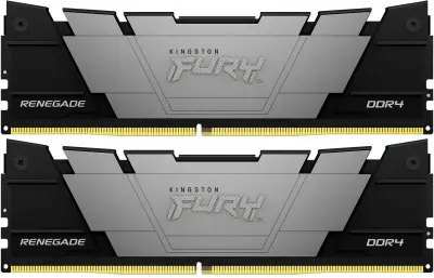 Память DDR4 2x8GB 3200MHz Kingston KF432C16RB2K2/16 Fury Renegade Black RTL Gaming PC4-25600 CL16 DIMM 288-pin 1.35В kit dual rank с радиатором Ret