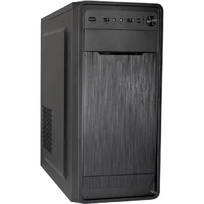 Exegate EX283071RUS Корпус Miditower ExeGate XP-332 Black, ATX, <XP400, Black,120mm>, 2*USB, Audio