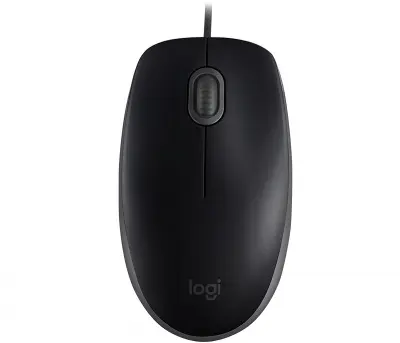 910-005508 Мышь Logitech B110 SILENT черный/серый [оптическая (1000dpi) USB2.0 для ноутбука (2but)]