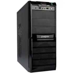 Exegate EX278399RUS Корпус Miditower Exegate XP-329S Black, ATX, <XP500, Black,120mm>, 2*USB, Audio