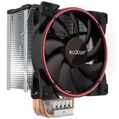 PCCooler GI-X5R V2 Кулер S775/115X/20XX/AM2/AM3/AM4 (TDP 160W, вент-р 120мм с PWM, Red LED FAN, 5 тепловых трубок 6мм, 1000-1800RPM, 26.5dBa)