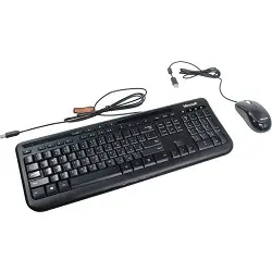 Microsoft Клавиатура + мышь Wired Desktop 600 Black USB, Черный (3J2-00015)