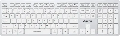 Клавиатура A4Tech Fstyler FBX50C белый USB беспроводная BT/Radio slim Multimedia (FBX50C WHITE)