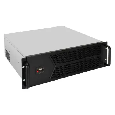 Exegate EX298408RUS Серверный корпус ExeGate Pro 3U450-12 <RM 19", высота 3U, глубина 450, БП 2U-500ADS, 2*USB>