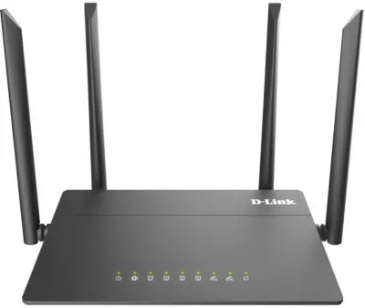 Роутер беспроводной D-Link DIR-822/RU/R AC1200 10/100BASE-TX черный