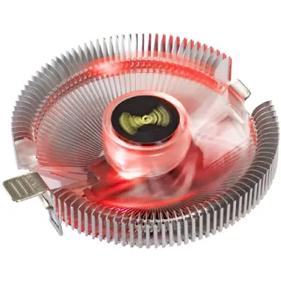 Exegate EX286226RUS Кулер ExeGate Wizard EE91-PWM.RED (Al, LGA775/1150/1151/1155/1156/1200/1700/1851/AM2/AM2+/AM3/AM3+/AM4/AM5/FM1/FM2/754/939/940, TDP 75W, Fan 90mm, PWM, 800-2400RPM, Hydro bearing,