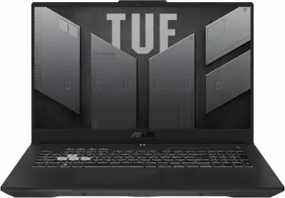 Ноутбук Asus TUF Gaming F17 FX707ZM-HX046 Core i7 12700H 16Gb SSD1Tb NVIDIA GeForce RTX 3060 6Gb 17.3" IPS FHD (1920x1080) noOS grey WiFi BT Cam (90NR09G1-M002B0)