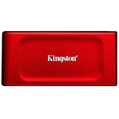 Твердотельный накопитель/ Kingston External SSD XS1000, 1000GB, Type-C/A, USB 3.2 Gen 2, R/W 1050/1000MB/s, 70x33x14mm, 29g., Red (5 лет) (SXS1000R/1000G)