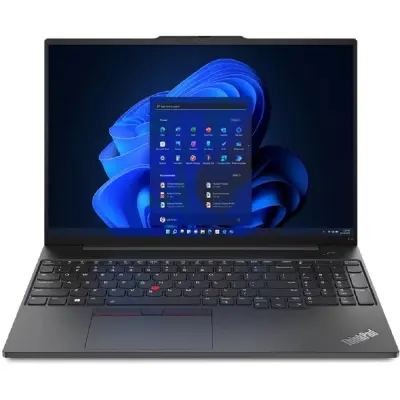 Lenovo ThinkPad E16 G2 [21M6S1F000_32G] (КЛАВ.РУС.ГРАВ.) Black 16" {WUXGA Ryzen 7 7735U/32GBGB/512GB SSD/DOS/Backlit/PL-bottom}