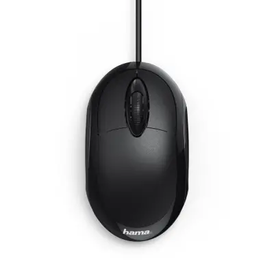 Мышь Hama MC-100 черный оптическая (1000dpi) USB (2but)